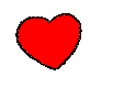 Gif animé coeur percé